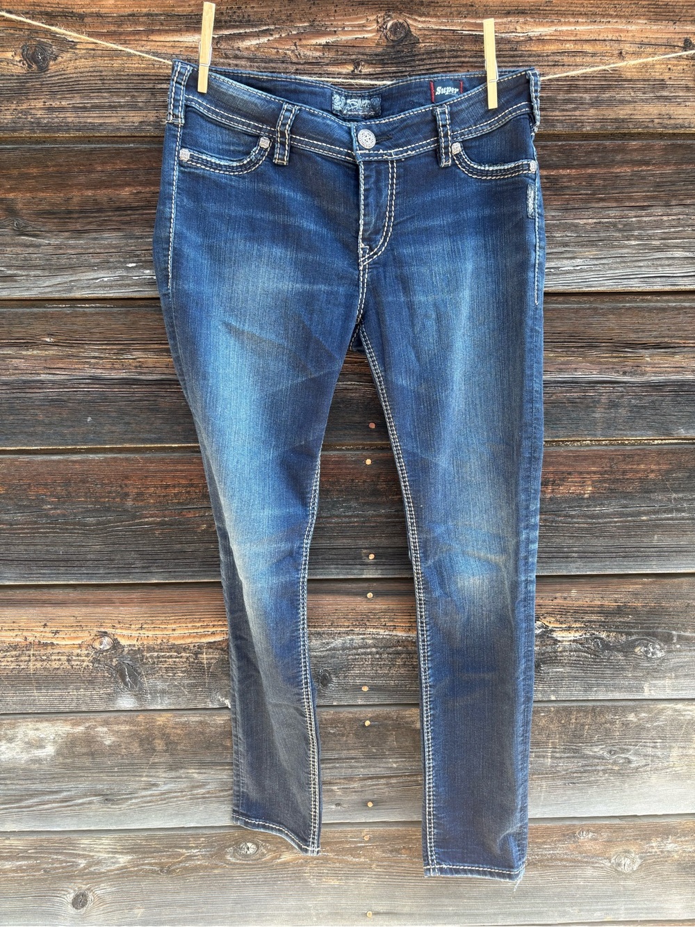 Silver Jeans Women's Dark Blue Skinny Jeans